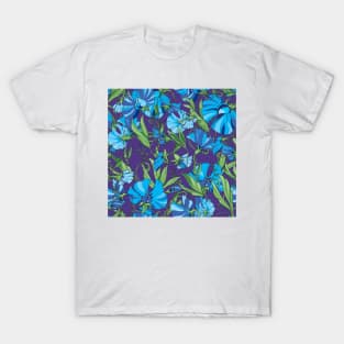 blue sweet pea T-Shirt